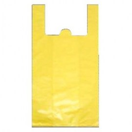 Sacola Plástica Amarela Reciclada - 30 X 45 X 0,4 Cm