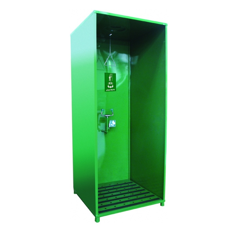 CABINE COM CHUVEIRO E LAVA-OLHOS EM AÇO CARBONO - CD-006