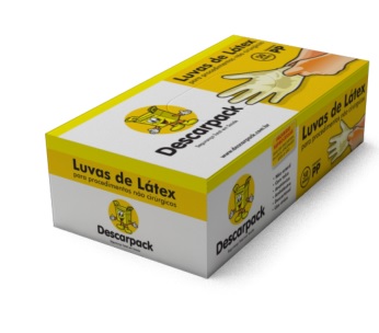 LUVA DE PROCEDIMENTO MÉDIA - 100 UNID - DESCARPACK