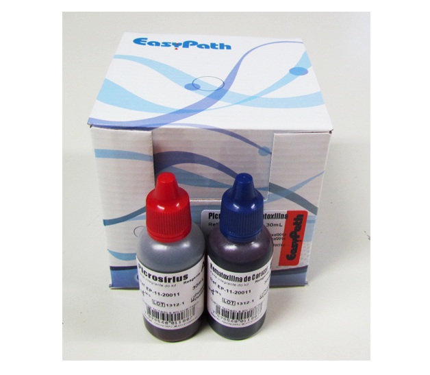 PICROSÍRIUS - HEMATOXILINA - HISTOKIT PARA COLORAÇÃO