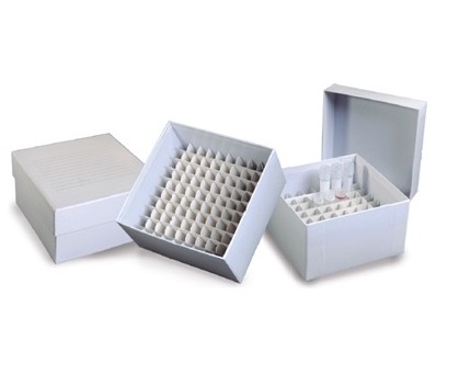 CAIXA DE FIBRA DE PAPELÃO PARA 100 MICROTUBOS DE 1,5/2,0ML