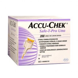Lanceta Accu-Chek Safe-T-Pro Uno - 200 Unid - Roche