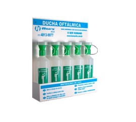 LAVA OLHOS DE EMERGÊNCIA COM 5 DUCHAS OFTÁLMICAS - D001-505