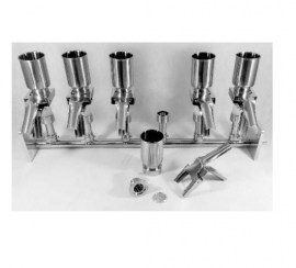 Conjunto De Filtração Manifold De Aço Inox 304 - 6 Provas (Conjunto Completo)