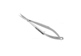 Tesoura Castroviejo Inox Curva Para Micro Cirurgia - 9 Cm