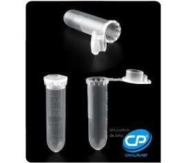 Tubo Eppendorf 2 Ml Graduado Com Tampa - 1.000 Und - Cral