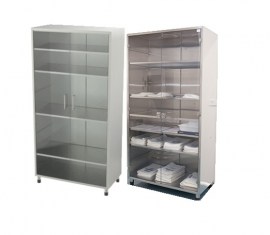 ARMÁRIO EM AÇO INOX AISI 304 - 2 PORTAS - PC 100