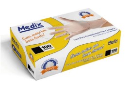 Luva De Procedimento Vinílica Sem Pó - Pequena - 100 Unid - Medix