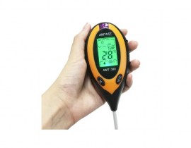 Termômetro Digital Tipo Espeto Para Solos 4x1 (Ph, Umidade, Luz Solar, Temperatura) - AMT-300