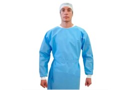 Avental Cirúrgico Não Estéril Descartável Smms Azul - 40grs - 5 Unid