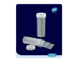 Frasco Plástico Porta Lâminas para 3 Lâminas - 500 Unid - Cral