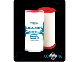 Esparadrapo Impermeável Branco - 10 Cm X 4,5 Metros - Copertina