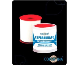 Esparadrapo Impermeável Branco - 5 Cm X 4,5 Metros - Copertina