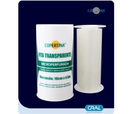 Fita Micropore Transparente Hipoalérgica - 10 Cm X 4,5 Metros - Copertina