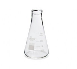 ERLENMEYER DE VIDRO BOCA ESTREITA -  100 ML