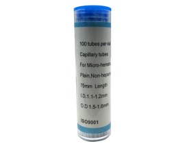 Tubo Capilar Com Heparina Azul - 100 Unid - Ion - GETC-B-100