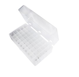 Rack 50 Tubos Criogênicos/Microtubos 1,5 Ml A 2,0 Ml - Transparente - Kasvi