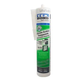 Silicone Acético Transparente Para Uso Geral - 256 Gr - Teckbond