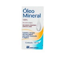 ÓLEO MINERAL 100% - 100 ML - UNIÃO QUÍMICA