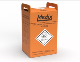 Caixa Coletora Perfurocortante Químico - 20 Litros - 20 Unid - Medix