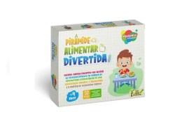 Jogo Pirâmide Alimentar Divertida - Madeira - 50 Peças