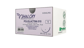 Fio De Sutura Ácido Poliglactina 910 Violeta Aparelho Digestivo 0 - 70 Cm - Ag 3/8 Cir. Cil. 3,0 Cm - 36 Unid - Shalon