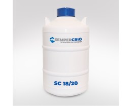 Container De Nitrogênio Líquido Para Armazenamento De Amostras - Diâmetro Da Boca 55 Mm - 20 Litros - SC-18/20