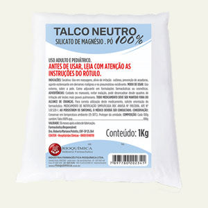 TALCO NEUTRO SEM PERFUME - 1.000 GR