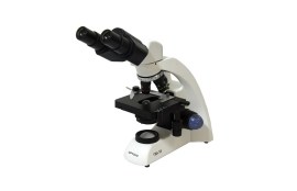 Microscópio Biológico Binocular Com Ampliação De 40x Até 1000x Iluminação Led E Suporte Para Bateria Recarregável - TIM-18