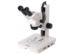 Microscópio Estereoscópico Binocular, Zoom 1x ~ 4x, Aumento 10x ~ 160 X E Iluminação Transmitida E Refletida LED - TIM-2B
