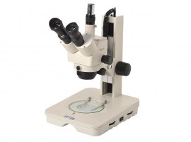 Microscópio Estereoscópico Trinocular, Zoom 1X ~ 4X, Aumento 10x A 160x, Iluminação Transmitida E Refletida A LED - TIM-2T