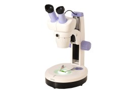 Microscópio Estereoscópico Binocular, Aumento 10x, 20x, 40x E 80x E Iluminação Transmitida E Refletida LED - TIM-30