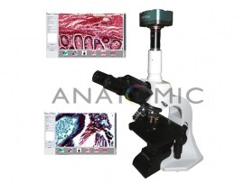 Microscópio Biológico Digital Com Câmera De 5.1 Mp - TNB-01-D