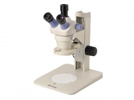 Microscópio Estereoscópico Trinocular, Zoom 0.7x ~ 3x, Aumento 7x Até 30x, Iluminação Refletida A 8w Fluorescente - TNE-02T