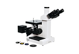 Microscópio Metalográfico Invertido, Trinocular, Com Aumento De 100x Até 1.000x, Objetivas Planacromática E Iluminação LED - TNM-07T-PL