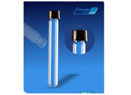 Tubo De Ensaio De Vidro Com Tampa Rosqueável - 68 Ml - 25 X 200 Mm - 50 Und - Cral