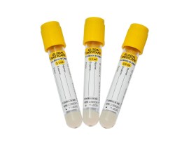 Tubo De Vacuo (Plástico) Gel Separador E Ativador - 5 Ml - 100 Unid - Vacutube