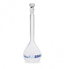 Balão  Volumétrico  de  Vidro com Rolha de Vidro - 250 Ml