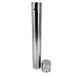 Cilindro de Aço Inox 304 para Esterilizar Pipetas - 60 X 400 Mm