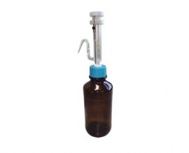 Dispensador Repipetador De Vidro 1 A 5 Ml Com Frasco De Vidro Ambar - 1.000 Ml