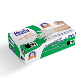 Luvas De Procedimentos Sem Talco - Extra-Pequena - 100 Unid - Medix