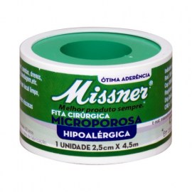 FITA MICROPORE BRANCA - 2,5 CM X 4,5 METROS