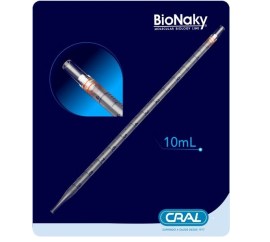 Pipeta Sorológica Descartável Estéril Individual Peel Pack Graduada - 10 Ml - 50 Unid - Bionaky