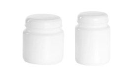 Pote Plt Branco Com Tampa Branca 250 Ml- 25 Unid - Elyplast